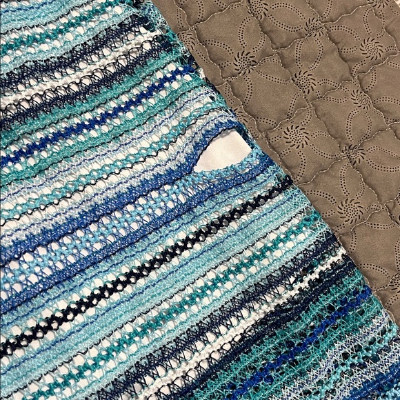 Wonder Nation Blue and White Textured Dress - Picture 5 of 5